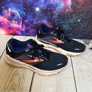 Brooks Adrenaline GTS Women Sz 8 D Black/Purple Athletic Sneaker ​​Running Shoes
